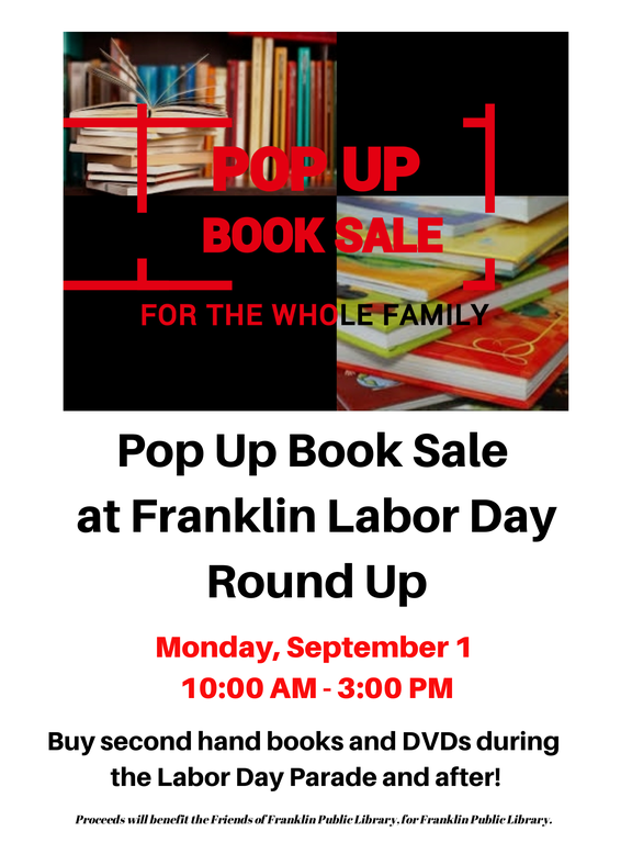 Books and text :Pop Up BookSale for the Whole Family"