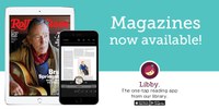 Magazine cover and iPhone with text 'magazines now available !' and Overdrive logo