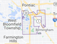 Bloomfield Township Map of Bloomfield Township, Michigan, limits
