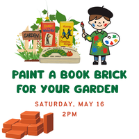 Paint a Book Brick for Your Garden (Kids, Tweens & Teens)