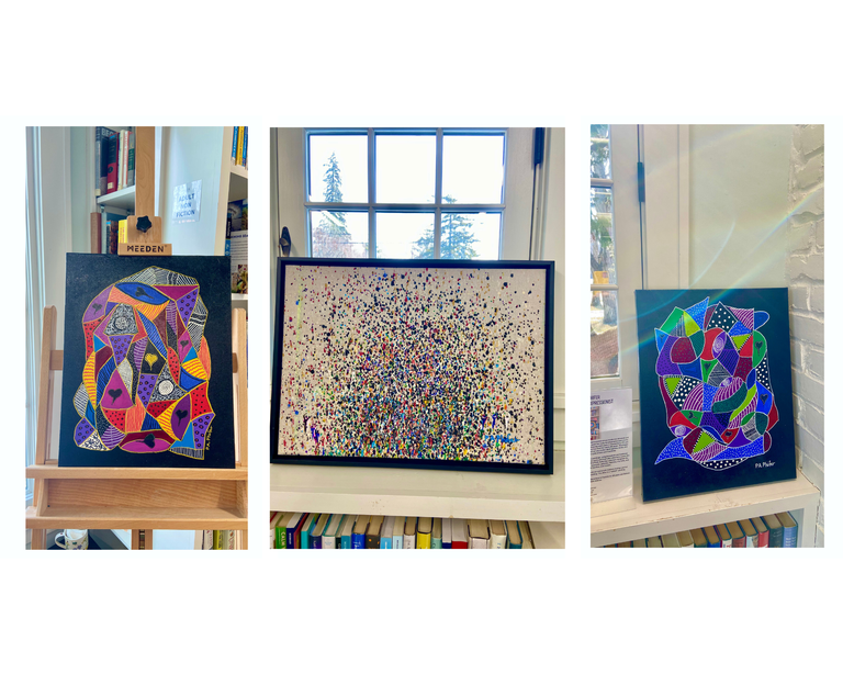 Priscilla Phifer paintings 3 colorful paintings