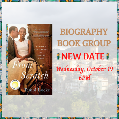 Biography Book Group - From Scratch by Tembi Locke