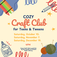 TEENS & TWEENS COZY CRAFT CLUB
