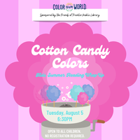 Cotton Candy Colors Kids Summer Reading Wrap Up