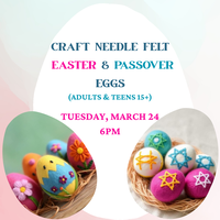 Craft Needle Felt Easter & Passover Eggs