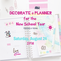 Decorate a Planner for the New School Year