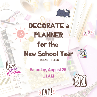 Decorate a Planner for the New School Year