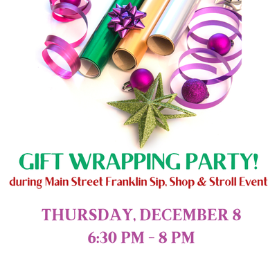 GIFT WRAPPING PARTY! GIFT WRAPPING PARTY!