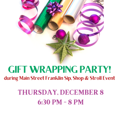 GIFT WRAPPING PARTY!