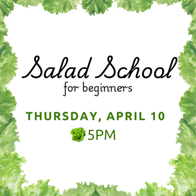 SALAD SCHOOL for Beginners SALAD SCHOOL for Beginners