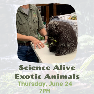Science Alive Exotic Animals - register here Science Alive Exotic Animals - register here