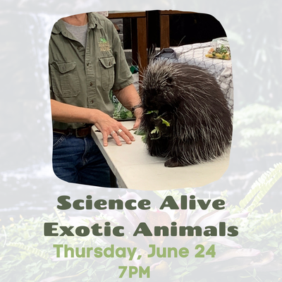 Science Alive Exotic Animals - register here