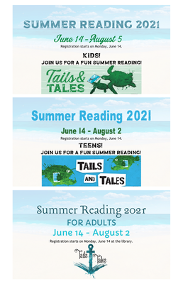 Summer Reading 2021 STARTS - register at the library Summer Reading 2021 STARTS - register at the library