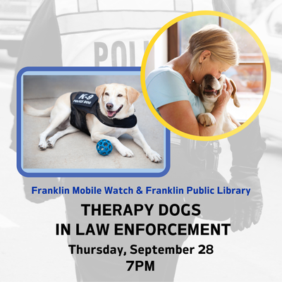 Therapy Dogs in Law Enforcement Therapy Dogs in Law Enforcement