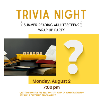 Trivia Night for Adults&Teens with SuperDaveDJ! - register here