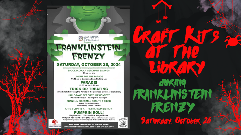 Craft Kits at the library during Franklinstein Frenzy 2024.1.png