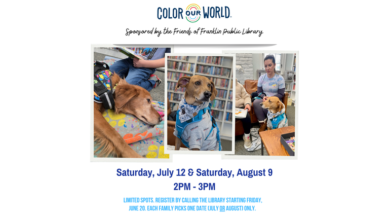 FB Reading to Therapy Dogs Summer 2025.png