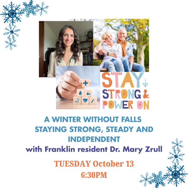 IGsq A Winter Without Falls 10.13.26.png Senior citizens, a dctor and text "Stay Strong & Power On"