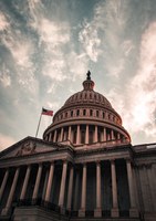 Capitol in Washington DC in sunset