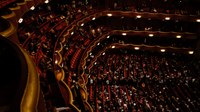 Opera house red velvet balconies