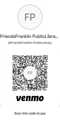 Black and white QR code for venmo