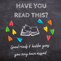 Colorful title "have you read this?" on black background